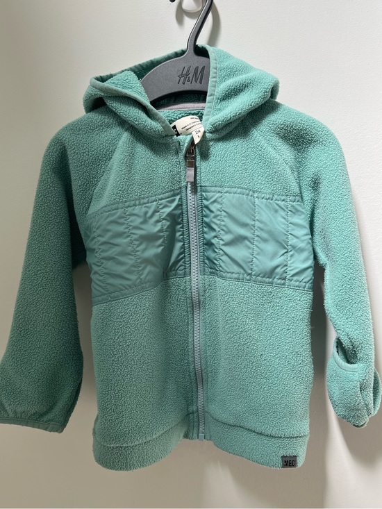 MEC Other - MEC Kids Mint Green Hooded Fleece Zip Jacket